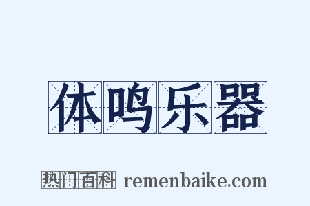 体鸣乐器是什么意思的图片